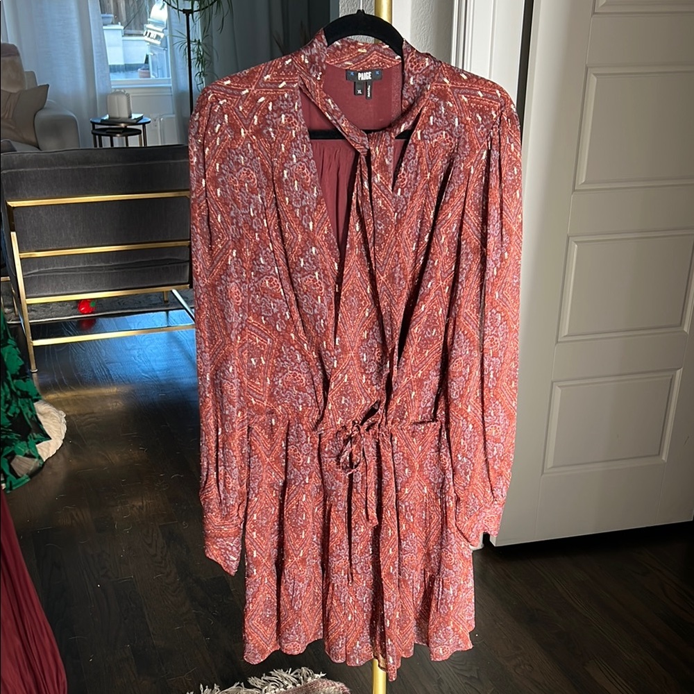 Paige Brown and Gold Dress - XL